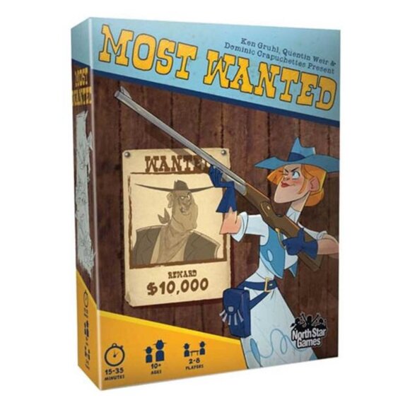 NorthStar Other - Most Wanted Tabletop Board Game Western Cowboy Themed Family SEALED NEW